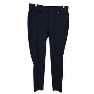 Seven7 Charcoal Gray Pull‎ On Ponte Leggings L